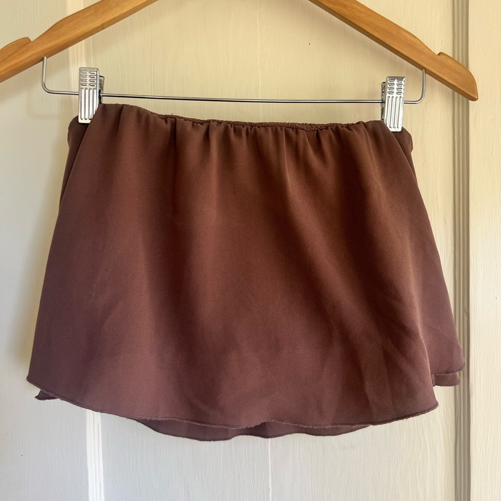 Aritzia Mauve Strapless Top